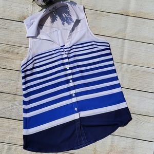 Express striped sleevelss Top